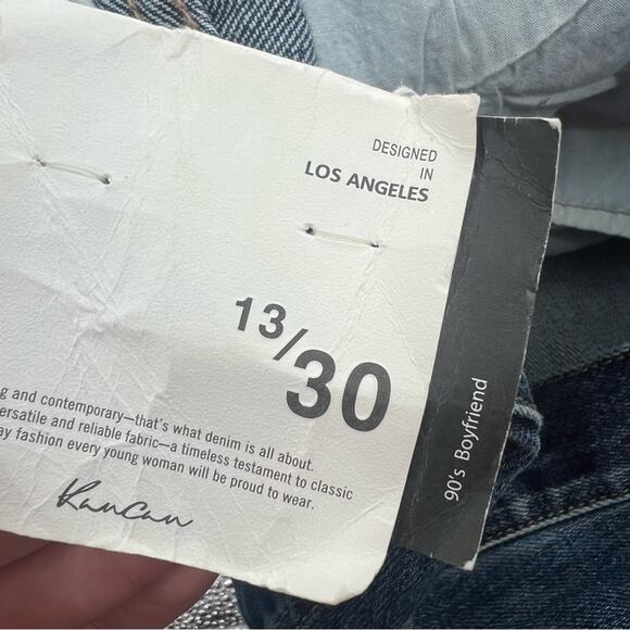 NWT Kancan 90’s boyfriend jeans distressed sz 31 - Picture 5 of 7